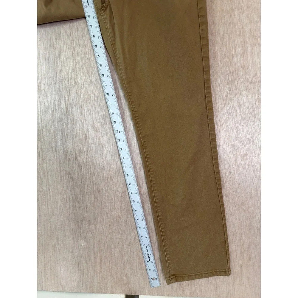 Levi Strauss Mens Brown Straight Leg Chino Pants 32x32 Casual Workwear Trousers